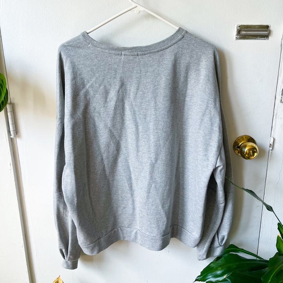 Dynamite Balloon Sleeve Grey Sweater Size M - Picture 3 of 4